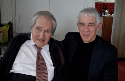 Maurice Cosandey, fondateur et premier président de l'EPFL, et Martin Vetterli, actuel Président